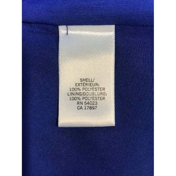 Banana Republic Dress 10 Blue Gray Color Block Shift Scoop Sleeveless Work 1268 - Picture 5 of 6